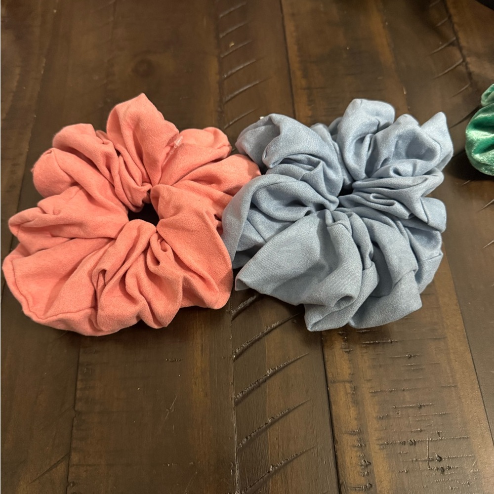 Scrunchie Set - Pink and Blue